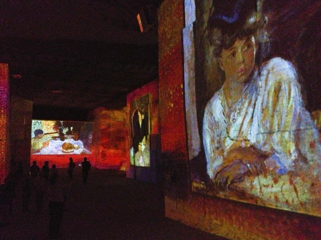 peinture sur les murs, projection