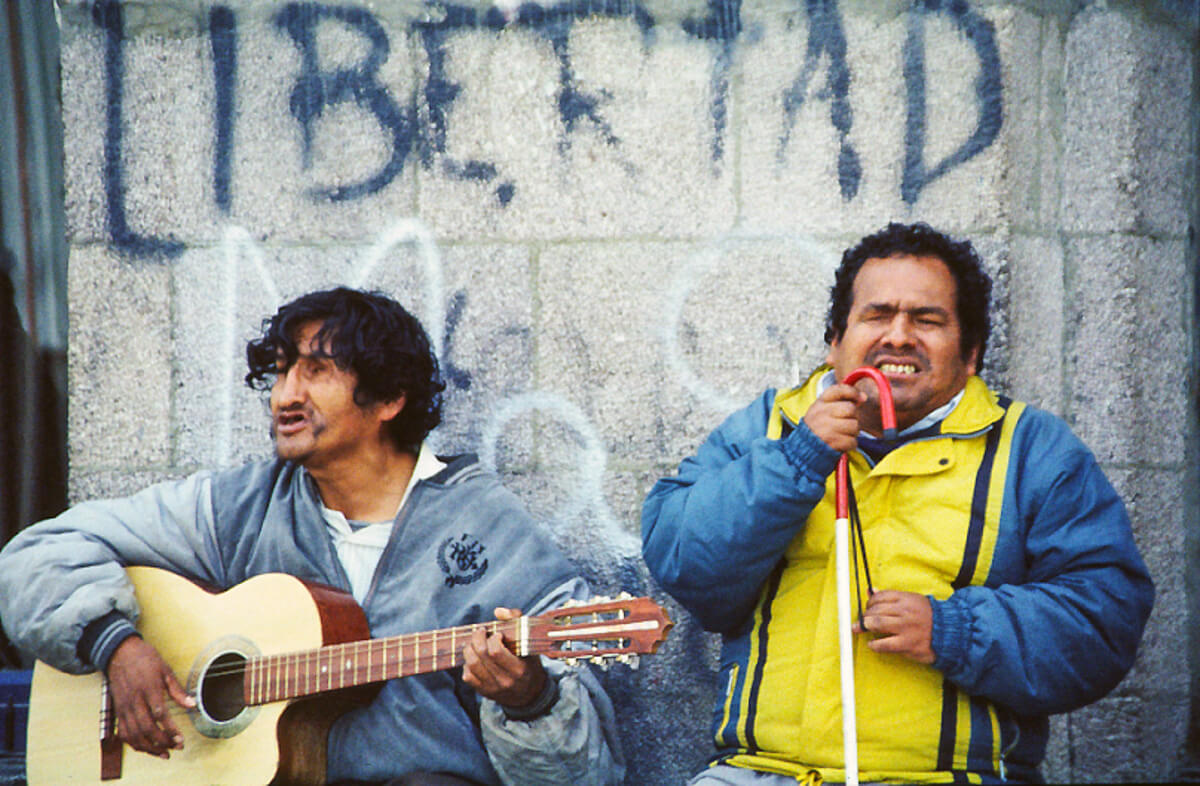 Zicos aveugles à La Paz