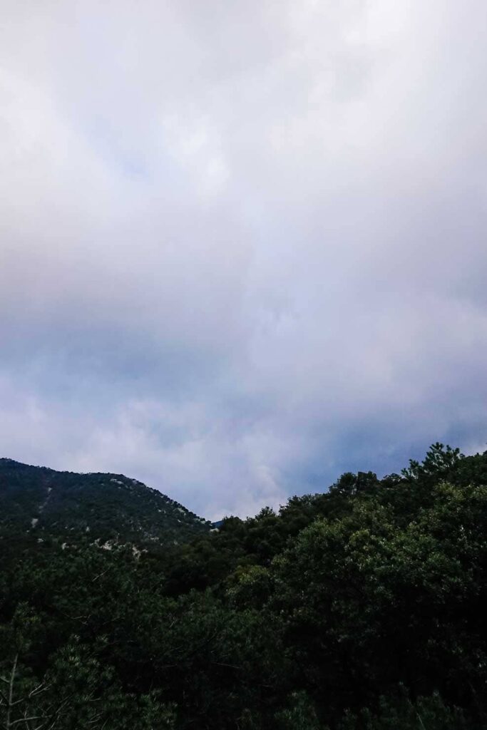 Avis de mauvais temps sur le GR9
