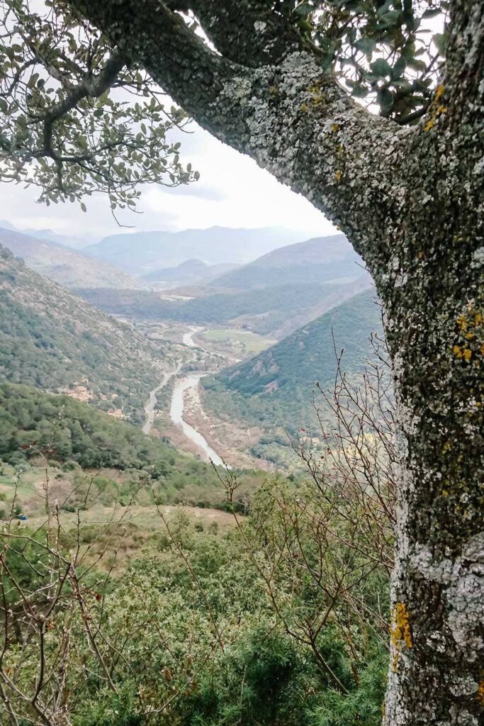 Vue sur la vallée de l'Eygues depuis la chapelle Notre Dame de Réparat