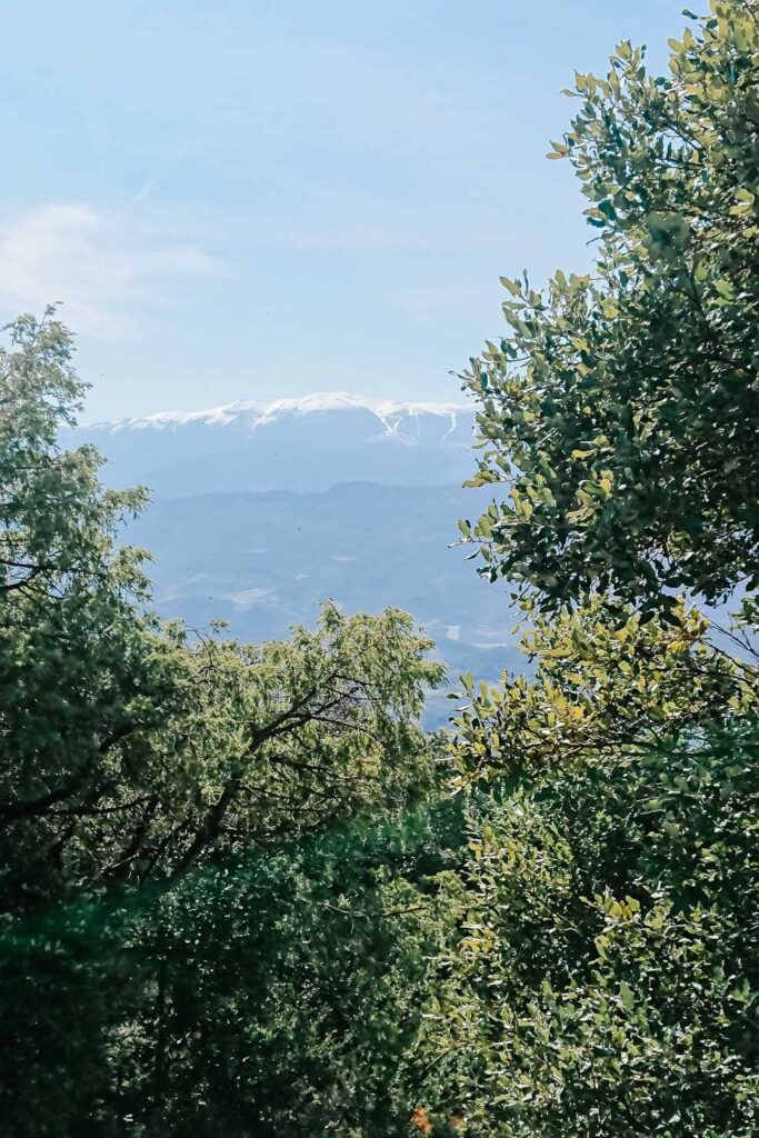 Le Mont Ventoux, point de mire sur le GR9 en direction de Buis-les-Baronnies