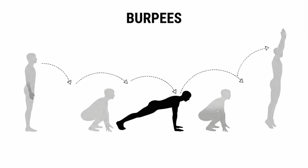Préparation physique proba AMM - burpees